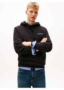 Hoodie Tommy Jeans "TJM DOLLAR STACK", Herren, Gr. S, schwarz, Sweatware, Obermaterial: 100% Baumwolle, regular fit, B&uuml;ndchen, Sweatshirts Hoodie, mehrfarbiger R&uuml;ckenprint, regular fit