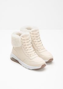 bonprix High-Top-Sneaker, beige, Gr.33, Sportiver high top Kinder-Sneaker mit einer sichtbaren Luftkissend&auml;mpfung