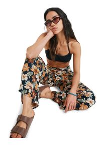 Stoffhose Roxy "Midnight Avenue", Herren, Gr. L, almond tropical feels spaced, Obermaterial: 100% Viskose;, Hosen Stoffhose