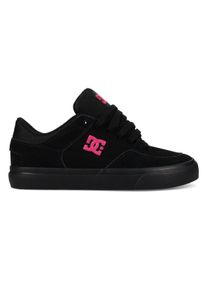 Sneaker DC Shoes "Onyx", Damen, Gr. 6(37), schwarz, schwarz, pink, Obermaterial:89, 4% Leder, 1, 8% Synthetik, 8, 8% Microfaser;, Schuhe Sneaker