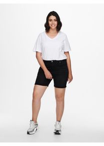 sheego Gro&szlig;e Gr&ouml;&szlig;en Jeansshorts, black, Gr&ouml;&szlig;e 48 - Damen