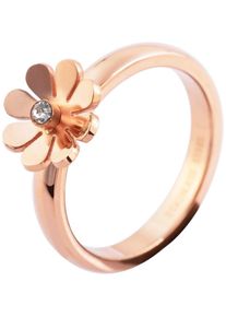 Adelia&acute;s Fingerring ADELIA&acute;S "Damen Ring aus Edelstahl mit Strass Steinchen" Gr. 60, gold, Fingerringe, Damen, 60, Edelstahl, Fingerring