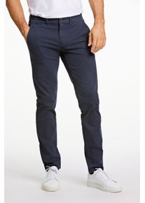 Chinohose LINDBERGH, Herren, Gr. 30, L&auml;nge 34, blau (navy), Stoff, Obermaterial: 57% Baumwolle, 39% Polyester, 4% Elasthan, slim fit normal, Hosen Chinohose, mit Stretch