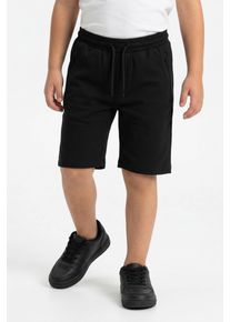 Shorts Cars Jeans "Kids HERELL SWShort", Jungen, Gr. 12 (152), N-Gr, schwarz (schwarz schwarz), Web, Obermaterial: 85% Baumwolle, 13% Polyester, 2% Elasthan, unifarben, regular fit, Hosen Shorts