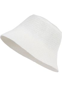 Fischerhut styleBREAKER "Fischerhut aus Papierstroh - Knautschhut", Herren, wei&szlig;, Obermaterial: 100% Papierstroh PAS., Modisch, H&uuml;te Fischerhut