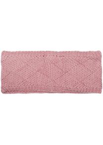 Stirnband styleBREAKER "Strick Stirnband mit Rauten Muster", Damen, rosa (altrose), 100% Polyacryl PAN., Modisch, M&uuml;tzen Stirnband