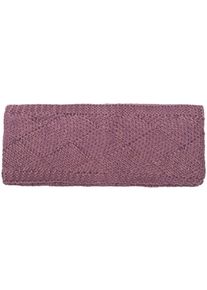 Stirnband styleBREAKER "Strick Stirnband mit Rauten Muster", Damen, rosa (mauve), 100% Polyacryl PAN., Modisch, M&uuml;tzen Stirnband