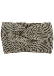 Stirnband styleBREAKER "Krausstrick Stirnband Twist Knoten", Damen, grau, Obermaterial: 100% Polyacryl PAN., Modisch, M&uuml;tzen Stirnband