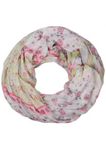 Loop styleBREAKER "Loop mit Blumen Paisley Muster", Damen, grau (hellgrau), Obermaterial: 100% Viskose CV., Modisch, Modet&uuml;cher Loop