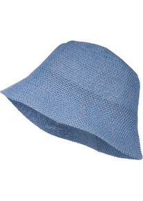 Fischerhut styleBREAKER "Fischerhut aus Papierstroh - Knautschhut", Herren, blau (hellblau), Obermaterial: 100% Papierstroh PAS., Modisch, H&uuml;te Fischerhut