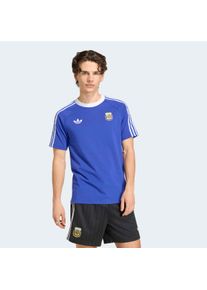 T-Shirt adidas Performance "ARGENTINIEN ORIGINALS", Damen, Gr. M, lucid blau, Obermaterial: 52% Baumwolle, 48% Polyester, normal, Rundhals, Shirts T-Shirt