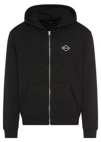 Kapuzensweatjacke Replay, Damen, Gr. 3XL, schwarz, Sweatware, Obermaterial: 100% Baumwolle, unifarben, regular fit normal, Rundhals, Rippb&uuml;ndchen, Sweatjacken Kapuzensweatjacke, aus Baumwolle, Regular Fit