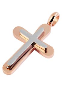 Adelia&acute;s Kreuzanh&auml;nger ADELIA&acute;S "Unisex Anh&auml;nger &iquest; Kreuz Kreuzanh&auml;nger aus Edelstahl", silber, Schmuckanh&auml;nger, Damen, Edelstahl, Kreuzanh&auml;nger