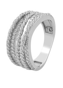 Adelia&acute;s Fingerring ADELIA&acute;S "Damen Ring aus 925 Silber mit Zirkonia" Gr. 62, silber, Fingerringe, Damen, 62, Silber 925 (Sterlingsilber), Fingerring