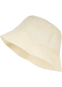 Fischerhut styleBREAKER "Fischerhut aus Papierstroh - Knautschhut", Herren, wei&szlig; (creme), Obermaterial: 100% Papierstroh PAS., Modisch, H&uuml;te Fischerhut