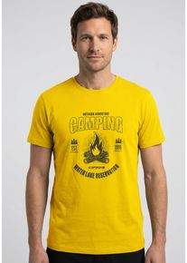 T-Shirt Icepeak "MOCBACH", Damen, Gr. XL, gelb, Obermaterial: 100% Baumwolle, Shirts T-Shirt