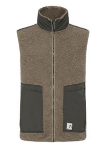 Funktionsweste North Bend "Funktionsweste NBGalan M Teddy Vest", Herren, Gr. XL, beige (fallen rock), Obermaterial: 100% Polyester Pol. recyc.., Westen Funktionsweste