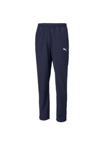 Trainingshose Puma "TEAMRISE SIDELINE PANTS", Herren, Gr. 3XL, N-Gr, peacoat, Puma wei&szlig;, Obermaterial: 100% Polyester, unifarben, regular fit normal, Hosen Trainingshose, mit Rei&szlig;verschl&uuml;ssen am Bein, Regular Fit, sportlicher Stil