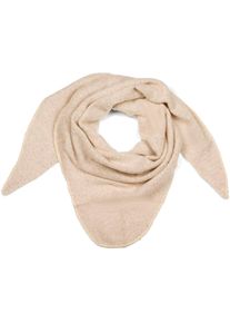 Dreieckstuch styleBREAKER "Strick Dreiecktuch meliert", Damen, beige, Obermaterial: 80% Viskose CV. 20% Wolle WO., Modisch, Modet&uuml;cher Dreieckstuch