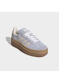 Sneaker adidas originals "GAZELLE BOLD", Damen, Gr. 36, crystal sky, chalk pearl, ice gold metallic, Leder, Schuhe Sneaker