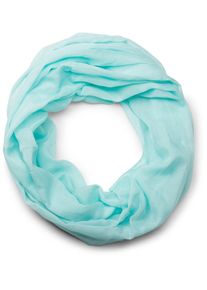 Loop styleBREAKER "Seidiger unifarbener Loop", Damen, t&uuml;rkis hell, Obermaterial: 100% Viskose CV., Modisch, Modet&uuml;cher Loop