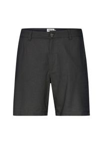 !Solid Chinoshorts SOLID "Chinoshorts SDAurelius", Herren, Gr. XXL, N-Gr, schwarz (true schwarz), Obermaterial: 58% Leinen LI. 42% Viskose CV., Hosen Chinoshorts