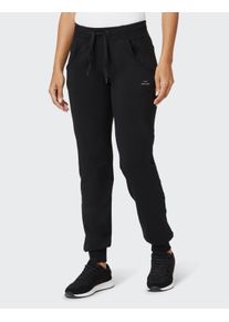 Jogginghose Venice Beach "JOGGINGHOSE VALLEY TOR", Damen, Gr. XXL (46), N-Gr, schwarz, Obermaterial: 93% Baumwolle, 7% Elasthan, Hosen Jogginghose