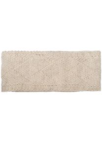 Stirnband styleBREAKER "Strick Stirnband mit Rauten Muster", Damen, beige, 100% Polyacryl PAN., Modisch, M&uuml;tzen Stirnband
