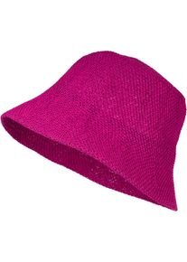 Fischerhut styleBREAKER "Fischerhut aus Papierstroh - Knautschhut", Herren, pink (magenta), Obermaterial: 100% Papierstroh PAS., Modisch, H&uuml;te Fischerhut