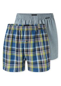 Weiter Boxer Schiesser "Boxershorts Multipack", Herren, Gr. 5, 910, sonstiges, Webqualit&auml;t, Obermaterial: 100% Baumwolle, weit, Unterhosen Weiter Boxer, Eingriff mit Knopf, elastischer Bund, lockere Passform