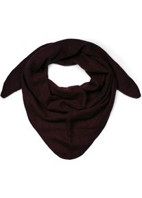 Dreieckstuch styleBREAKER "Strick Dreiecktuch meliert", Damen, dunkelbraun, Obermaterial: 80% Viskose CV. 20% Wolle WO., Modisch, Modet&uuml;cher Dreieckstuch