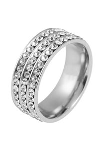 Adelia&acute;s Fingerring ADELIA&acute;S "Damen Ring aus Edelstahl" Gr. 64, silber, Fingerringe, Damen, 64, Edelstahl, Fingerring