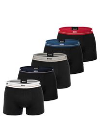 Boxershorts BOSS "Boxershort Trunk 5P Essential 5er Pack", Herren, Gr. XL, schwarz, Obermaterial: 95% Baumwolle CO. 5% Elasthan EL., Unterhosen Boxershorts