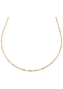 Panzerkette Luigi Merano "Kette Panzerkette, flach, diamantiert, massiv, Gold 750", gold, Halsketten, Damen, Gelbgold 750, Panzerkette