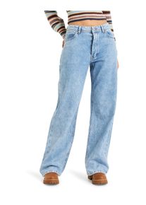 Straight-Jeans Roxy "Milla Wide Leg Regular Beau", Damen, Gr. 29L, beau blau, Obermaterial: 100% Walkfrottier;, Jeans Straight-Jeans