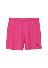 Trainingsshorts Puma "TEAMGOAL SHORTS WMNS", Damen, Gr. L, N-Gr, fluro pink pes, Puma schwarz, Interlock, Obermaterial: 100% Polyester, unifarben, regular fit kniefrei, Hosen Trainingsshorts, aus Interlock-Material, kniefrei, sportlicher Stil