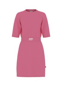 JOOP! Sweatkleid JOOP JEANS "Tri", Damen, Gr. XS, N-Gr, medium pink, Sweatware, Obermaterial: 71% Baumwolle, 21% Polyester, 8% Elasthan, regular fit kniefrei, Rundhals, Kleider Sweatkleid