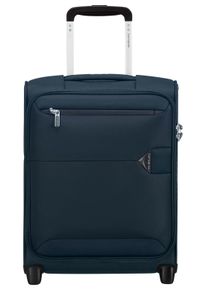 Weichgep&auml;ck-Trolley Samsonite "UPRIGHT 45/16 UNDERSEATER", Damen, Gr. B/H/T: 35cm x 45cm x 20cm 29 l, blau (navy blau), Polyester, unifarben, Koffer Weichgep&auml;ck-Trolley, aus Polyester, mit Rei&szlig;verschlussfach und Spanngurt im Innenraum