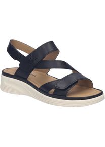 Sandale Josef Seibel "Sevran 05, schwarz", Damen, Gr. 41, schwarz, Obermaterial: 100% Rindsleder Leather cow., Schuhe Sandale