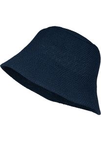 Fischerhut styleBREAKER "Fischerhut aus Papierstroh - Knautschhut", Herren, blau (dunkelblau), Obermaterial: 100% Papierstroh PAS., Modisch, H&uuml;te Fischerhut