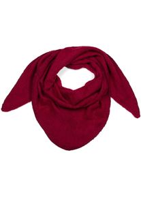 Dreieckstuch styleBREAKER "Strick Dreiecktuch meliert", Damen, bordeaux, rot, Obermaterial: 80% Viskose CV. 20% Wolle WO., Modisch, Modet&uuml;cher Dreieckstuch
