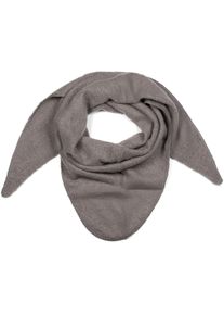 Dreieckstuch styleBREAKER "Strick Dreiecktuch meliert", Damen, grau, Obermaterial: 80% Viskose CV. 20% Wolle WO., Modisch, Modet&uuml;cher Dreieckstuch