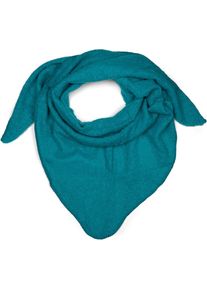 Dreieckstuch styleBREAKER "Strick Dreiecktuch meliert", Damen, aquagr&uuml;n, Obermaterial: 80% Viskose CV. 20% Wolle WO., Modisch, Modet&uuml;cher Dreieckstuch
