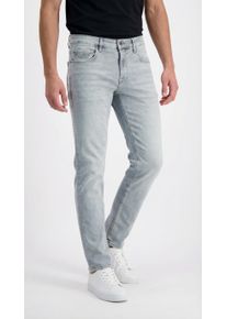 Slim-fit-Jeans Cars Jeans "Jeans Bates", Herren, Gr. 30, L&auml;nge 32, blau (blau grau), Denim/Jeans, Obermaterial: 83% Baumwolle, 16% Polyester, 1% Elasthan, Abriebeffekte, slim fit kn&ouml;chellang, Jeans Slim-fit-Jeans