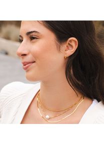 Adelia&acute;s Paar Creolen ADELIA&acute;S "Damen Ohrringe &iquest; Klappcreole aus Edelstahl", gold, Ohrringe, Damen, Edelstahl, Paar Creolen