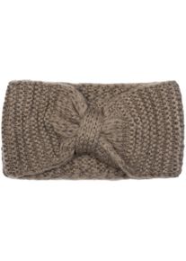 Stirnband styleBREAKER "Strick Stirnband mit Reiskorn Strickmuster", Damen, grau (taupe), Obermaterial: 100% Polyester PES., Modisch, M&uuml;tzen Stirnband