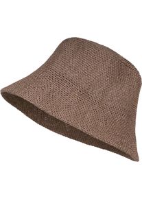 Fischerhut styleBREAKER "Fischerhut aus Papierstroh - Knautschhut", Herren, grau (taupe), Obermaterial: 100% Papierstroh PAS., Modisch, H&uuml;te Fischerhut