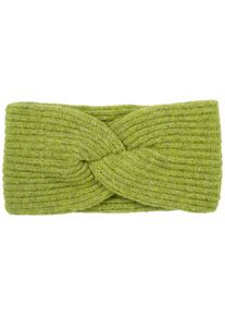 Stirnband styleBREAKER "Strick Stirnband Rippenmuster Twist Knoten", Damen, gr&uuml;n (limettengr&uuml;n), Obermaterial: 80% Polyacryl PAN. 20% Wolle WO., Modisch, M&uuml;tzen Stirnband
