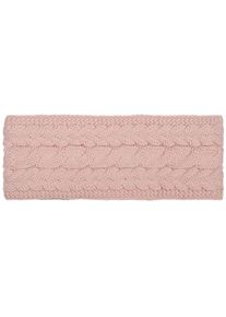Stirnband styleBREAKER "Strick Stirnband mit Zopfmuster", Damen, rosa (altrose), Obermaterial: 85% Polyacryl PAN. 15% Polyamid PA., Modisch, M&uuml;tzen Stirnband