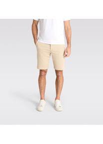 Chinoshorts MAC "JOG'N Shorts", Damen, Gr. 33, N-Gr, beige (smoothly beige), Web, Obermaterial: 69% Baumwolle, 29% Polyester, 2% Elasthan, bequem kniefrei, Hosen Chinoshorts, Bequemer, elastischer Bund